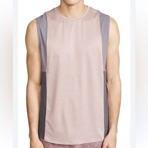 lululemon x Robert Geller take the moment sleeveless tank red dust